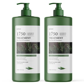 1+1 Margent Coconut Oil Deep Cleansing Shampoo 1500ml Large Capacity Mildly Acidic Perfume Scented Beauty Salon Head Smell Youth Adolescence - 1+1 Tea Tree & Rosemary Treatment / 1+1 메르헨트 코코넛오일 딥클렌징 샴푸 1500ml 대용량 약산성 퍼퓸 향좋은 미용실 정수리냄새 청소년 사춘기 - 1+1 티트리 앤 로즈마리 트리트먼트