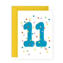 CENTRAL 23 Son Birthday Card Age Eleven - 11th Birthday Card For Kids - 11 Year Old Boy Gifts - Granddaughter Birthday Cards - Gifts For 11 Year Old Girls - Comes With Fun Stickers - Made In UK