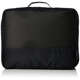 Captain Stag UV-3005 Travel Pouch, Travel Case, Gadget Case, Travel, Business Trips, Packing, Garment Storage, Width 12.2 x Depth 9.4 x Height 3.5 inches (31 x 24 x 9 cm), Size M, Black