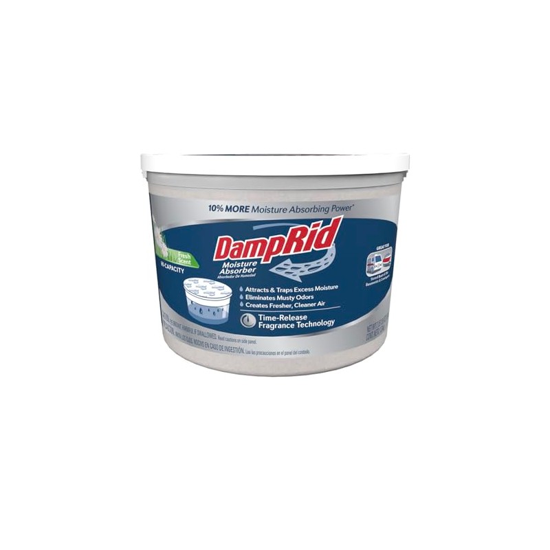 DampRid Hi-Capacity Moisture Absorber Bucket, 2 Pack — Fresh Scent,