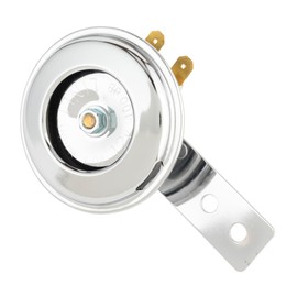 Kijima 304-8241 Mini Horn, 2.6 inches (65 mm), High Tone 380Hz, For 12 V Cars, Universal Chrome, Motorcycles