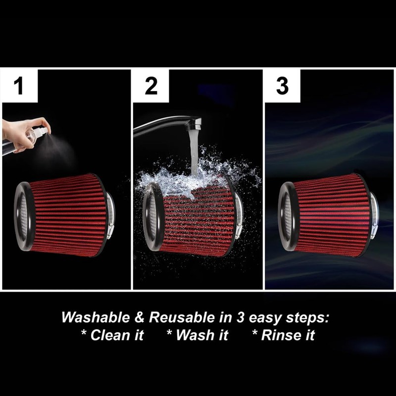 Kyostar Universal Green 3 Inch 76mm Air Intake Cone Filter