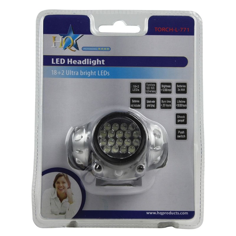 HQ 18 Plus 2 LED Straw Hat Head Light