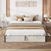 LUXOAK Full Size Lift-Up Storage Platform Bed, Durable Metal Frame