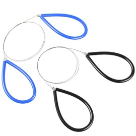 Clay Cutters Wire Steel Wire Clay Cutter Cutting Pottery Tools Cut Off Tools for Clay Artists with Black and Blue Handle Pottery Wheel Wire Tools 2 Pcs
