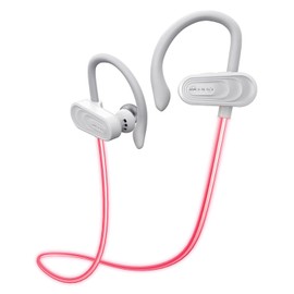 Tokk™ TOKK TMX09B Glow In-Ear Bluetooth Earbuds with Microphone (Black) - White