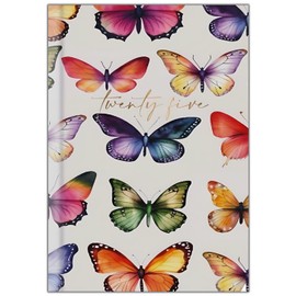 2025 Diary Pocket Size Week to View Diaries Full Year Journal Calendar Planner (Butterfly)