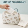 Waterproof Polyester Baby Diaper Wet Bag with Zipper and Stroller