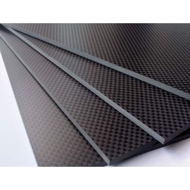 1.5x300x400mm Plain Matte Carbon Fiber Sheet Plate Panel R/C Aircraft Frame