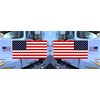 Wheezeway American Flag Stickers 7.5 x 4 Forward Reverse Proportional