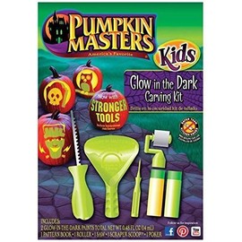 Pumpkin Masters America's Favorite Kids Glow in the Dark Carving Kit (Green)