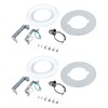 Aspen Creative 21067-12, Recessed Lighting Converter Kit, 8" Diameter, White