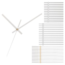 PATIKIL Replacement Clock Hands Kit, 12 Set Replacement Clock Hands Kits Clock Mechanism Movement Aluminum Wall Clock Hands Parts Replacement for Wall Clock Repair DIY, White, A07