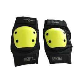 Pro Tec Rental Elbow, Unisex Adult, Unisex adult, PRT-PEL-1502, Black/Yellow, Medium