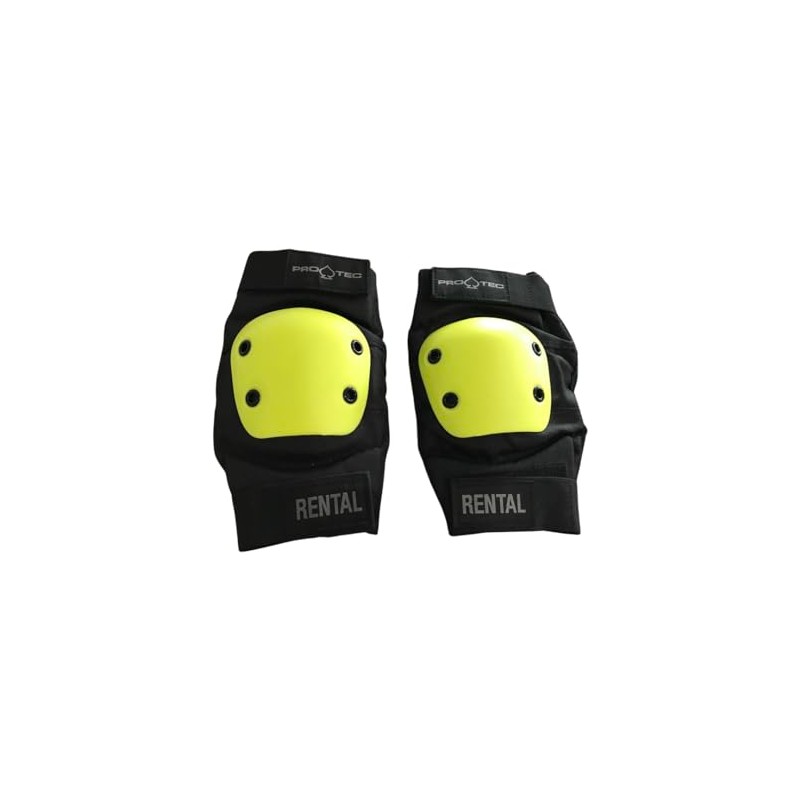 Pro Tec Rental Elbow, Unisex Adult, Unisex adult, PRT-PEL-1502, Black/Yellow,