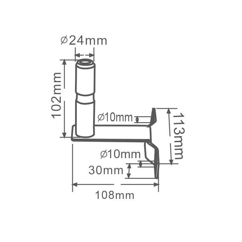 D-TECH Holder Rotating Light with Cable 12 V Lights Bracket