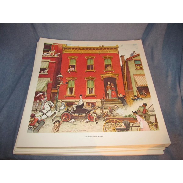 Norman Rockwell's print The Street will Never Be The Same