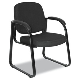 Alera ALERL43C11 Reception Lounge Series 25 in. x 24.80 in. x 33.66 in. Sled Base Guest Chair - Black