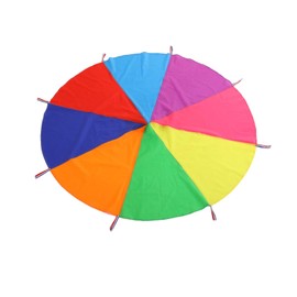 Play Parachute Kids Rainbow Parachute Toy,Outdoor Play Parachute with Handles,Kids Play Parachute Multicolored Play Tent,Outdoor Indoor Play Equipmen Lawn Games Picnic Blanket Mat