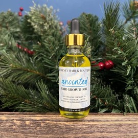 Anointed Hair Growth Oil | 100% organic haircare formula | Grow hair fast! | Rosemary, Argan, Jojoba, Peppermint, Tea Tree, Coconut, Lavender - Specification: 3 bottles