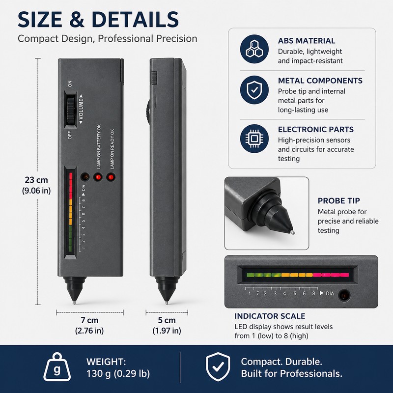 Diamond Tester Pen for Jewelry Checking – LED Gemstone Selector