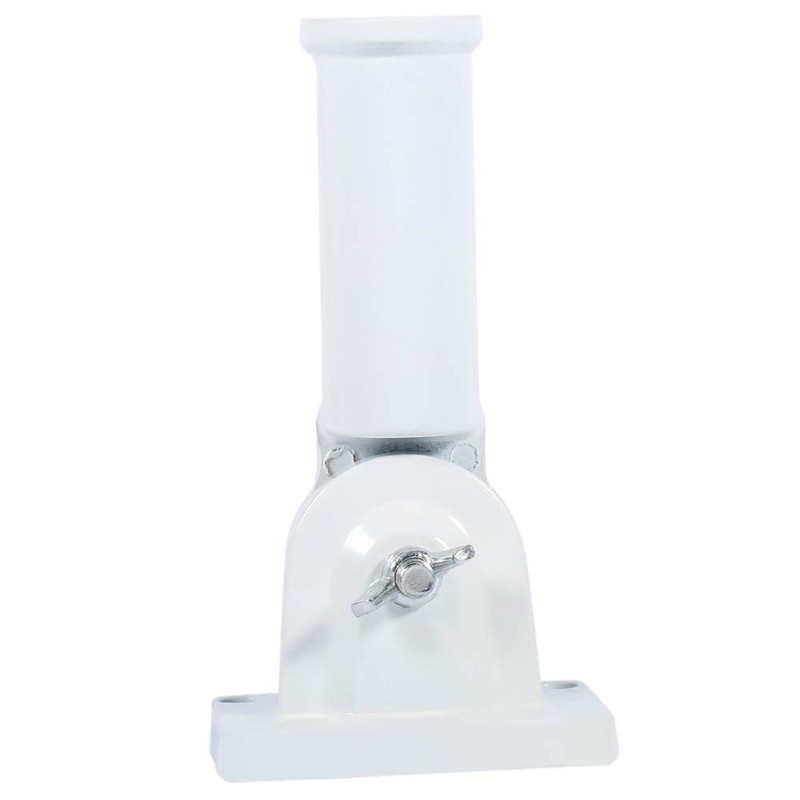 FTVOGUE Wall Mount Adjustable Flag Pole Bracket with Screws White