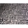 Rayon Twill White and Black Abstract Printed Fabric 58" Wide