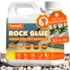 Twtell Rock Glue for Landscaping, 32 Ounce - Mulch Glue