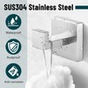 Towel Hooks,SUS304 Stainless Steel Towel Hook Anti-Rust,4 Pack Modern Matte