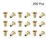 uxcell Hollow Rivet,3mm x 6mm Through Hole Copper Hollow Rivets