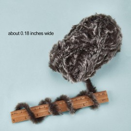 BEEFLYING 2 Roll Skeins Super Soft Fur Yarn Chunky Fluffy Faux Fur Yarn Fluffy Eyelash Yarn for Crochet Knit Blanket Rug Clothes Knitting-2×30m(2×32.8yds,51g×2)-Dark Slate Gray