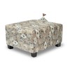 TOPHMDECOR Ottoman Cover Square Slipcovers Printed,Stretch Footrest Stool Cover for