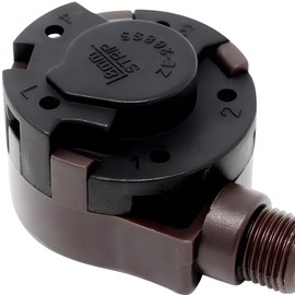 ZE-268S5 ZH 4 Speed 5 Wire Pull Chain Ceiling Fan Switch Replacement Repair Kit 4 Way 5 Position Rotary Motor Controller 6A 125VAC 3A 250VAC for Fans and Appliances - Brass Finish