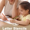 15 Pack Letter Stencils for Painting, Durable Stencils Letters Small