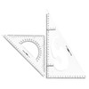 Jimjis Triangle Ruler, 11.8 inches (30 cm), Drafting Set, Large,