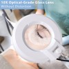 10X Magnifying Floor Lamp with 5 Wheels Rolling Base for