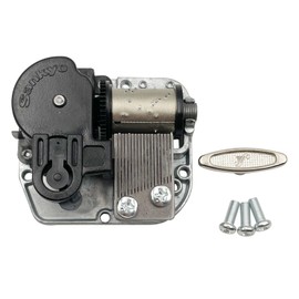 Trails Outdoor 18 Note Wind-up Music Box Movement Clockwork Mechanism Replacement Silvery Music Box Spare Part Mechanism for DIY Music Boxes with Key Screws (You are My Sunshine Movement)