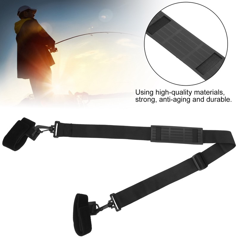 Fishing Rod Travel Carry Strap Sling Band Adjustable Fishing Rod