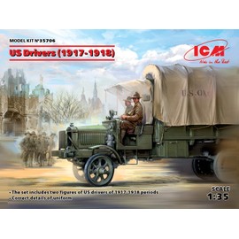 US Drivers (1917-1918) (2 Figures) 1/35 Scale ICM 35706 for ICM 35650, ICM 35651