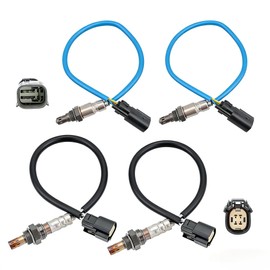 Hututimo 4PCS 234-4490 234-5038 Oxygen O2 Sensor Compatible with 2010-2016 Ford Edge Escape Explorer Flex Fusion Mustang Taurus Transit Lincoln MKX Mazda CX-9 3.5L 3.7L