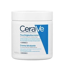 CeraVe Feuchtigkeitscreme, Reichhaltige Creme für trockene bis sehr trockene & zu Neurodermitis neigende Haut geeignet, Körper & Gesicht, Mit Hyaluron & 3 essenziellen Ceramiden