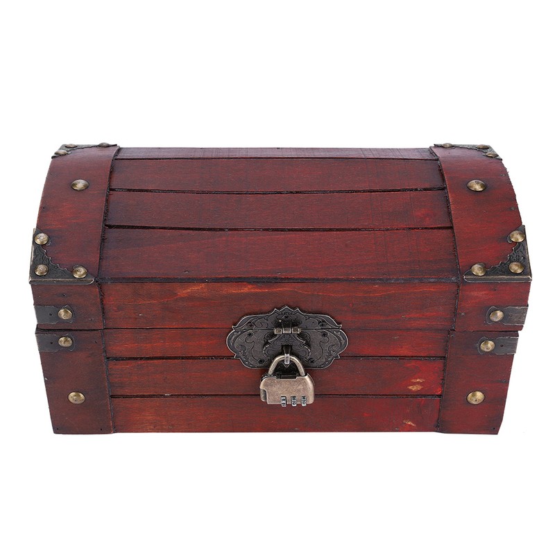 Vintage Wooden Storage Box Retro Hand Made Exquisite Jewelry Craft