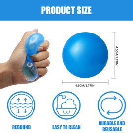 15Pcs Glorbs Glow Sticky Balls to Throw at Ceiling, Soft Glow Balls for Kids, Glows in The Dark Sensory Balls for Autism, Colorful Bounce Stress Ball Taba Squishy Toy