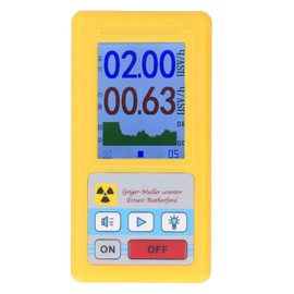 BR 6 Geiger Counter Nuclear Radiation Detector Geiger Counter Nuclear Radiation Detector Monitor Dosimeter for Home Outdoor Industry Laboratories Yellow