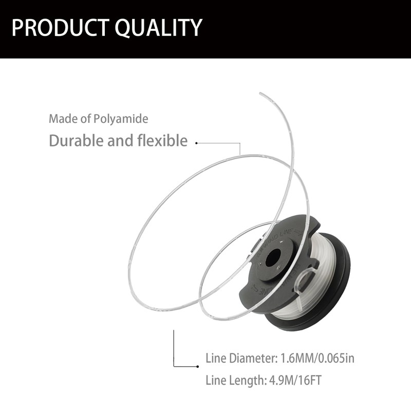 RUIITEN Replacement Spools and Caps for E inhell Grass Trimmer