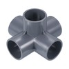 PATIKIL 32mm 5 Way Elbow Pipe Fitting UPVC 1pc Joint