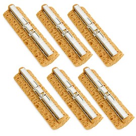 Libman Wood Floor Roller Mop Refills | 6 Replacement Mop Heads | Sponge Mop | Self Wringing | Multi-Surface | Brown