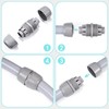 Aandxmok (1Pcs) NPT 1/2 inch Liquid-Tight Connector,PVC Flexible Conduit Double-Ended