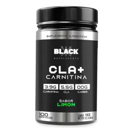 Black Supplements Cla  Carnitina 1kg 100servicios Sabor                                                                                               