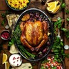 JY COOKMENT Granite Roaster Pan, 18' Enameled Roasting Pan with